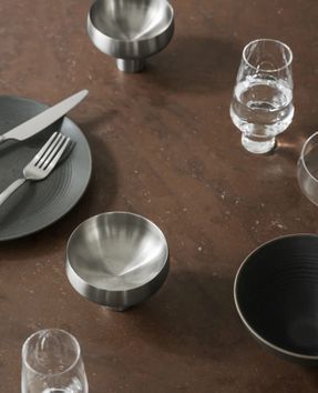 Blomus Set Of 2 Champagne Bowls -koyoi Steel- Colour Stainless Steel Matt - Size 90 Ml