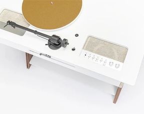 La Boite Concept Lx X Turntable Champagne / Walnut Loudspeaker