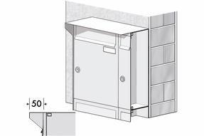 Ravasi Outdoor Mailbox Mod. Euro37f – Mod. Euro26f