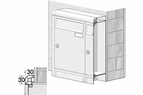 Ravasi Outdoor Mailbox Mod. Euro37f – Mod. Euro26f