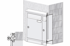 Ravasi Outdoor Mailbox Mod. Euro37f – Mod. Euro26f