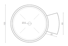 Kreoo Silver Circle Bathtub