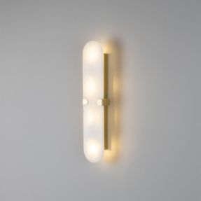 Mullan Lothian Oval Alabaster Wall Light 35cm