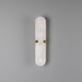 Mullan Lothian Oval Alabaster Wall Light 35cm