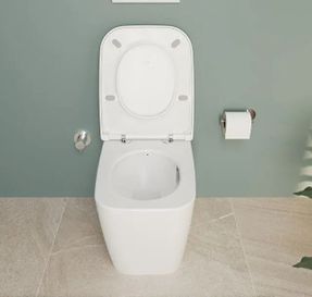 Vitra Universal White Soft-closing Toilet Seat, Super Slim - Square