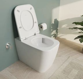 Vitra Universal White Soft-closing Toilet Seat, Super Slim - Square