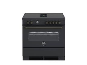Bertazzoni 90 Cm Air-tec Cooker With Induction Top And Integrated Hood, Electronic Oven