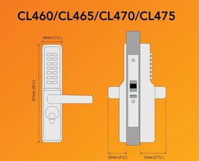 Codelocks CL460 & CL465 Narrow Stile Codelock