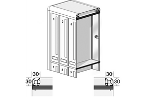 Ravasi Outdoor Mailbox Mod. DFV – Mod. DF35V