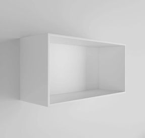 Lusso Qube Matte White Stone Square Storage Box 600mm