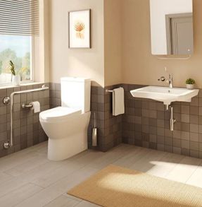 Vitra Integra Close-Coupled Toilet Back-to-Wall - Comfort Height