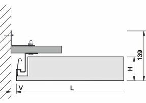 Lindner F30 Hook-On-Swing-Down-Slide Ceiling