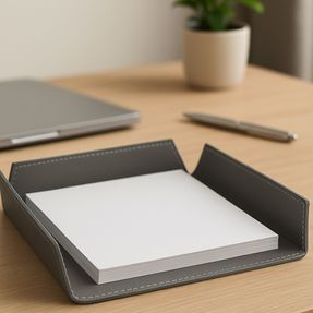 Limacdesign Document Tray In Regenerated Leather Luca
