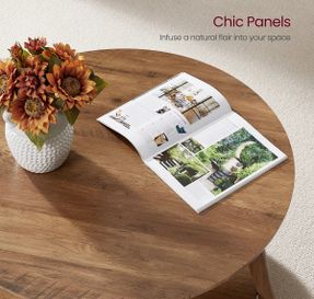 Wayfair Maklena Coffee Table With 2-Tier Storage Shelves