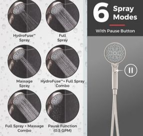 Pfister Faucets Hydrofuse™ Handheld Shower