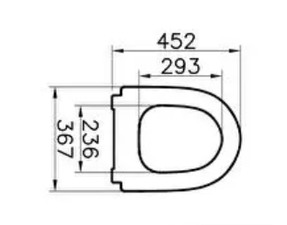 Vitra Sento Matt White Soft-closing Slim WC Seat