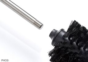 Phos Stainless Steel Toilet Brush Set - Concealed Fastening