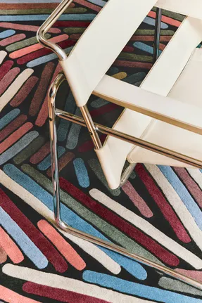 Toulemonde Bochart Winter Twigs Multicolored Winter Wool Rug