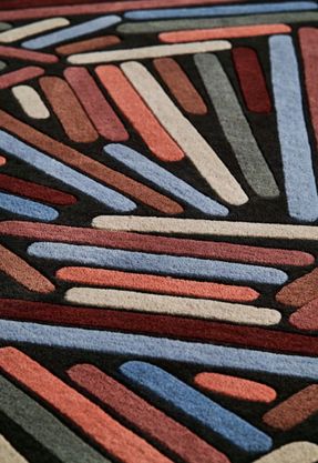 Toulemonde Bochart Winter Twigs Multicolored Winter Wool Rug