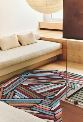 Toulemonde Bochart Winter Twigs Multicolored Winter Wool Rug
