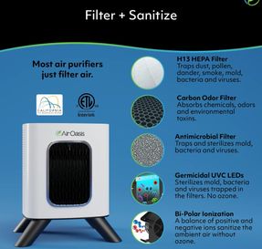 Airoasis iAdaptAir 2.0 - Small Air Purifier