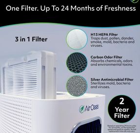 Airoasis iAdaptAir 2.0 - Small Air Purifier