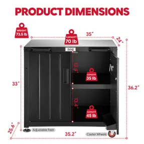 Wayfair FEASTO 35-Inch 3 Piece Freestanding Modular Outdoor Kitchen Set