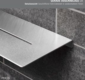 Phos Flat Designer Shower Tray 30 Cm