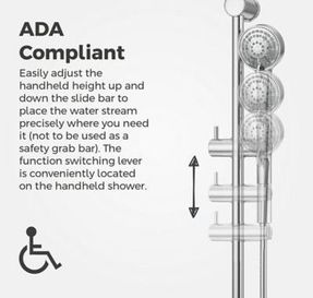 Pfister Faucets Pfister Handheld Shower Slide Bar Kit