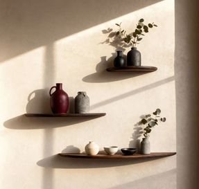 Gazzda Mu Floating Shelf - Smoked Oak
