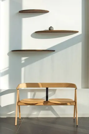 Gazzda Mu Floating Shelf - Smoked Oak