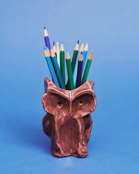 Serax Owl vase XS aubergine After Midnight
