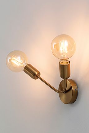 Rossinigroup X-plode – Satin Gold E27 Wall Lamp IP20