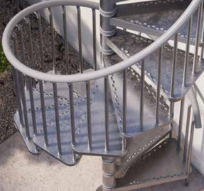 Scrigno Outdoor Spiral Staircase