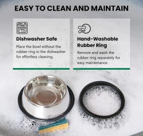 Wayfair Anti-Skid Pet Bowl (Set of 2)