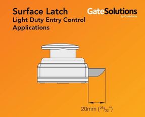 Codelocks Cl200 Marine Surface Latch With Key Override