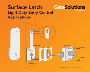 Codelocks Cl200 Marine Surface Latch With Key Override