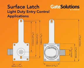 Codelocks Cl200 Marine Surface Latch With Key Override