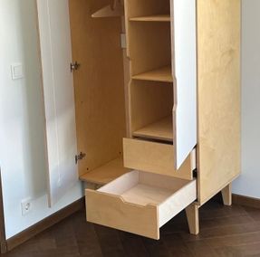 Radis Slim Wardrobe HUH 2 Doors