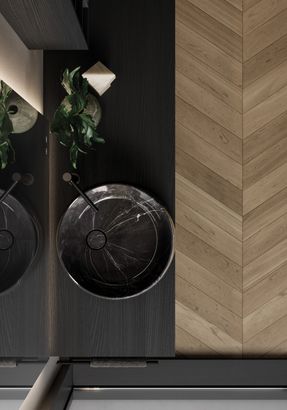 Ideagroup Beauty natural marble countertop washbasin