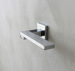 Groel Nadia Door Handle Set On Squared Rose