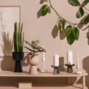 Iittala  Nappula Candleholder White Big And Small