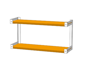 Noodles Wall Shelf Double