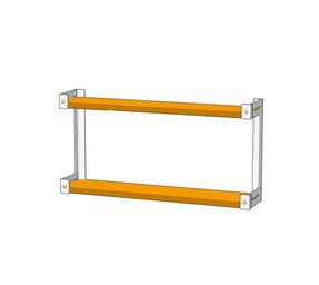 Noodles Wall Shelf Double