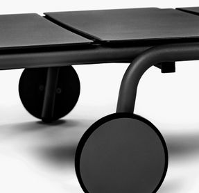Serax Sun Lounger Aluminium Black August