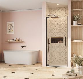 Crosswater Asura Hinged Shower Door