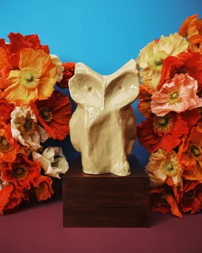 Serax Owl Vase S Yellow After Midnight