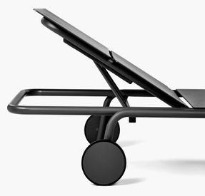 Serax Sun Lounger Aluminium Black August