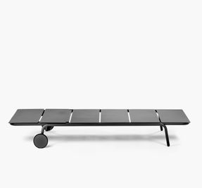 Serax Sun Lounger Aluminium Black August