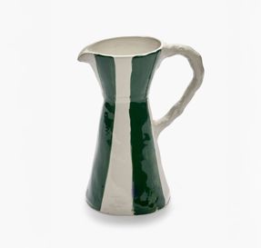 Serax Ceramic Jug Beige - Green Charly